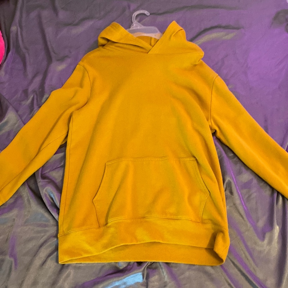 yellow hoodie